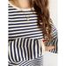 Pullover Sweater Women's Coat Spring And Autumn Thin Casual Striped Round Neck Loose Long Sleeve Large Size Women's Clot_ecoleips.com