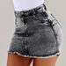 Women's Clothing Sexy Temperament Large Size Women's Denim Hip Skirt_ecoleips.com