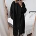Women's Wool-Blend Trench Coat – Oversized Long Coat With Pockets, Polo Collar & Button Closure (Grey/Blue/Brown/Black)_ecoleips.com