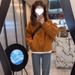 girl Design Sense Niche Hooded Solid Color Padded Thickened Jacket For Women 2025 Autumn Winter New Warm Coat Trendy_ecoleips.com