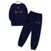 Women's Fleece Lined Thickened Crew Neck Sweatshirt And Sweatpants Tracksuit Autumn Winter Must Have Printed_ecoleips.com