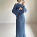 Women Elegant Pleated Midi‑Maxi Dress Flare Long Sleeve High Waist Slim‑Fit Casual Formal Party Mid‑Long Dress_ecoleips.com