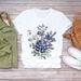 European And American Cross-border Foreign Trade Women's Floral Plant Print Round-neck Short-sleeve T-shirt Top_ecoleips.com