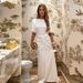 French Style Puff Sleeve Maxi Dress With Back Cutout Shirred Design Elegant Evening Party Formal Long Dress_ecoleips.com