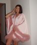Elegant French-Style Bridal Robe – Luxe Satin Sleepwear For Weddings, Bridal Party & Special Occasions_ecoleips.com
