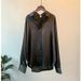 Long-sleeved Satin Shirt Women's Design Sense Niche 2026 Spring And Summer Sun Protection Versatile Drape Sense Retro Hong Kong Style Shirt Top_ecoleips.com