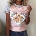 AD504 Quality Model 2025 Autumn Style Fresh And Sweet Polyester Pullover Round Neck Slim Fit Women's T-Shirt_ecoleips.com
