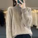 Chunky Cable-Knit Wool Sweater – Oversized High-Neck Pullover For Women & Men (Beige/Camel/Gold Camel/Pink/k_ecoleips.com