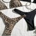 Women's Leopard Print Bikini Set - 4-Piece Sexy Split Swimwear For Beach & Hot Spring_ecoleips.com