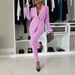 Women's Clothing Solid Color Versatile Suit Fashion Casual Pocket_ecoleips.com