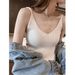 Knitted Vest For Women 2022 Spring Summer New Fashionable Stylish V-neck Sleeveless Camisole Top Inner Layer Base Shirt_ecoleips.com