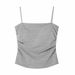 Korean Version Desire Off-Shoulder Pure Cotton Camisole Beautiful Back Vest With Built-in Chest Pad Short Sleeveless_ecoleips.com