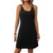 Summer Solid Color Sleeveless Casual Dress For Women - Loose Fit Tank Maxi Dress With Round Neck_ecoleips.com