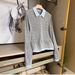 Women's Fake Two-Piece Knitted Cardigan – Contrast Lapel Sweater Jacket (Picture Color, Sizes S-XL)_ecoleips.com