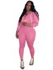 Women's Fashion Washed Zip-Up Hoodie & Yoga Pants Set – Cozy Fleece Lined Casual Sportswear Two-Piece Outfit_ecoleips.com