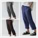 Suitable For All Seasons Summer Women's Linen Pocket Button Casual Plus Size Pants_ecoleips.com