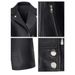 Women's Clothing Jacket Short Suit Collar Leather Jacket Faux Leather Jacket Slim Fit Short Biker Blazer With Notch Lapel For Casual & Office Wear_ecoleips.com