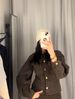 Women's Clothing Fashion Retro Slim Fit Single Breasted Denim Suit With Wide Leg Pants_ecoleips.com