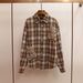 Women's High-End Rhinestone Embellished Bear Pattern Plaid Shirt Lapel Single-Breasted Casual Blouse For Autumn Winter_ecoleips.com
