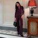 Cardigan Long Pants Knitted European American 2026 Autumn And Winter New Simple Solid_ecoleips.com