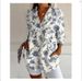 Aria Basics Aria Basics Foreign Trade European And American 3D Digital Print Fashion Abstract Pattern Women's Long-sleeve Shirt, Custom_ecoleips.com