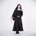Halloween Nun Cosplay Dress Middle Eastern Arab Black Robe Adult Costume For Masquerade Performance_ecoleips.com