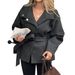 DiYun European And American Elegant Fashionable Lace-Up Long-Sleeve Coat Women's Clothing 2025 Autumn/Winter_ecoleips.com