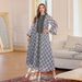 Verve Dubai Abaya Elegant Clothing Embroidered Robe Muslim Women's Long Dress_ecoleips.com