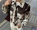 Aria Basics Aria Basics Cross-Border European And American Women's Fashion Hot-Selling Turn-Down Collar Printed Shirt Jacket Coat_ecoleips.com