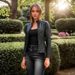 K New European And American Women's Leather Jacket With Fashionable Zipper, Short Motorcycle Retro Jacket_ecoleips.com