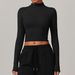 Women’s Clothing Quick Drying Fitness Sports Long Sleeved Tops High Collar Tight Outer Wear All Match Long Sleeved Yoga Clothes_ecoleips.com