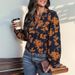 Verve 2025 Autumn Winter New Women's Commuter Style Long Sleeve Pullover Printed Shirt_ecoleips.com