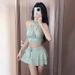 Women's Halter Neck Two Piece Swimsuit Backless Sexy Bikini For Small BUSTS High End Beach Vacation Style Hot Selling New_ecoleips.com