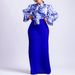D323 Women's Fashion 2025 New Printed Tie Long Sleeve Shirt And Midi Skirt Two-Piece Set_ecoleips.com