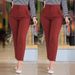 elegant highwaisted straightleg trousers for women office chic wideleg dr pants in white, black & wine red_ecoleips.com