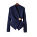 Women's Clothing Soft Waxy Sweater High-end Temperament Waist Tight Top High-end Super Good-looking Tibetan Blue Knitted Sweater for Women_ecoleips.com