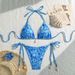 New Women's Printed Bikini Set Strappy Two Piece Swimsuit Quality Swimwear_ecoleips.com