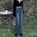 High-waisted Women's Jeans 2025 Autumn And Winter New Style, Stretchy Slim-fit Flared Pants, Korean Version, Slimming_ecoleips.com