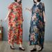In Stock New Cross-Border Bohemian Middle Eastern Robe 100kg Plus Loose Large Size Women's Dress_ecoleips.com