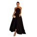 Luxury Solid Black Off-Shoulder Sleeveless Dress – Elegant & Sexy Prom & Evening Gown_ecoleips.com