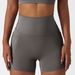 Women's Clothing Quick Drying Nude Sports Shorts High Waist Tight Yoga Pants Pocket Breathable Running Fitness Shorts_ecoleips.com