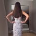 European And American Foreign Trade Summer New Cross-Border Women's French Lace Tie Split Strap Long Dress_ecoleips.com