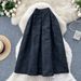 Women's Clothing Palace Retro Heavy Jacquard Skirt Winter High Waist Slim Puffy Pleated Mid-length Umbrella Skirt_ecoleips.com