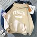 women's Hooded Sweatshirt, 2024 Spring And Autumn New Trendy Printed Oversized Loose Long-sleeve Top_ecoleips.com