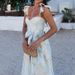 2023 Summer New European And American Cross-Border Fashion Floral Print French Retro Waist-Cinching Strap Dress_ecoleips.com