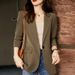Casual Women's Blazer For Spring And Autumn, New Stylish Professional Attire With A High-end Feel, Loose Fit, Plus-size_ecoleips.com