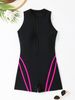 Aria Basics 2026 European And American Foreign Trade New Swimsuit For Women, One-piece Zippered Boxer Briefs, Fashionable_ecoleips.com