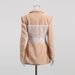 Celebrity High Grade Lace Stitching Fishbone Waist Top 2025 Summer New V Neck Long Sleeved Solid Color Jacket For Women_ecoleips.com