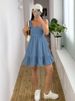 2024 Cross-Border European And American Women's Fashion Shein Foreign Trade Summer New Style Clothes Strap Dress_ecoleips.com