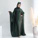 Voya Islamic Clothing Women's Satin Abaya Dress - Loose Fit Long Maxi Robe With Shiny Finish - Modest Casual Wear Availab Modest Wear_ecoleips.com